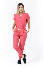 Cargar imagen en el visor de la galería, JOGGER Pantalón y Blusa Dama en Algodón teñido Magenta REF: PB 480 GMG