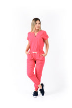 Cargar imagen en el visor de la galería, JOGGER Pantalón y Blusa Dama en Algodón teñido Magenta REF: PB 480 GMG