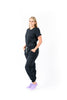 JOGGER Licrado Pantalón y Blusa Dama en Antifluidos Negro REF.: PB 481 AUN