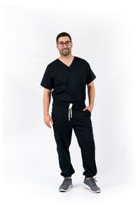 JOGGER Pantalón y Blusa Unisexo Antifluidos Negro REF.: PB 483 AUN