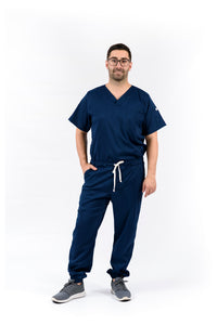 JOGGER Pantalón y Blusa Unisexo Antifluidos Azul Oscuro REF.: PB 483 RNAO
