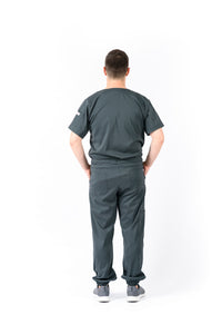JOGGER Pantalón y Blusa Unisexo Antifluidos Gris Oscuro Fuerte REF.: PB 483 AUGO
