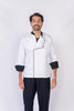 Blusa para cheff con broches REF: LB230GT-UN
