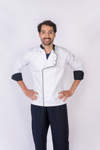 Cargar imagen en el visor de la galería, Blusa para cheff con broches REF: LB230GT-UN