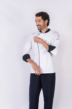 Cargar imagen en el visor de la galería, Blusa para cheff con broches REF: LB230GT-UN