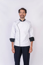 Cargar imagen en el visor de la galería, Blusa para cheff con broches REF: LB230GT-UN