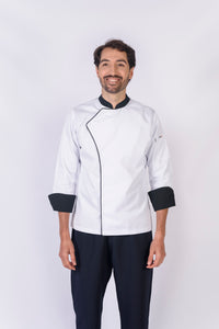Blusa para cheff con broches REF: LB230GT-UN