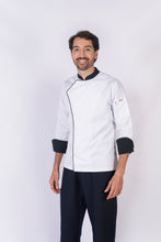 Cargar imagen en el visor de la galería, Blusa para cheff con broches REF: LB230GT-UN