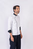 Blusa para cheff con broches REF: LB230GT-UN