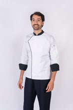 Cargar imagen en el visor de la galería, Blusa para cheff con broches REF: LB230GT-UN