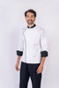 Blusa para cheff con broches REF: LB230GT-UN