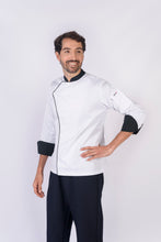 Cargar imagen en el visor de la galería, Blusa para cheff con broches REF: LB230GT-UN
