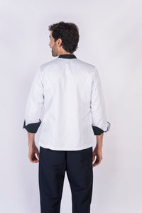 Blusa para cheff con broches REF: LB230GT-UN