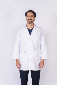 Bata para Médico Unisexo manga 3/4, REF.: LB05GT