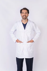 Bata para Médico Unisexo manga 3/4, REF.: LB05GT