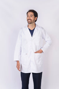 Bata para Médico Unisexo manga 3/4, REF.: LB05GT