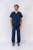 Pantalón y Blusa Unisexo Antifluidos Azul Oscuro REF.: PB021AJAO