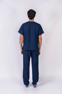 Pantalón y Blusa Unisexo Antifluidos Azul Oscuro REF.: PB021AJAO