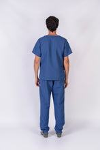 Cargar imagen en el visor de la galería, Pantalón y Blusa Unisexo Antifluidos Azul Indigo REF.: PB021AJAI