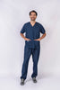 Pantalón y Blusa Unisexo indigo (tipo jean Oscuro) REF.: PB012IA