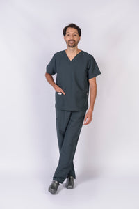 Pantalón y Blusa Unisexo Antifluidos Gris Oscuro REF.: PB021AJGO