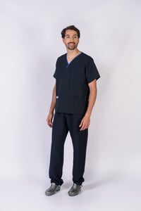 Pantalón y Blusa Unisexo Antifluidos Azul Noche REF.: PB386AJAN-AR
