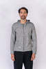 Saco Antifluidos Unisexo  Perchado Jaspeado  Gris Claro con Capota REF: ST223PJGC