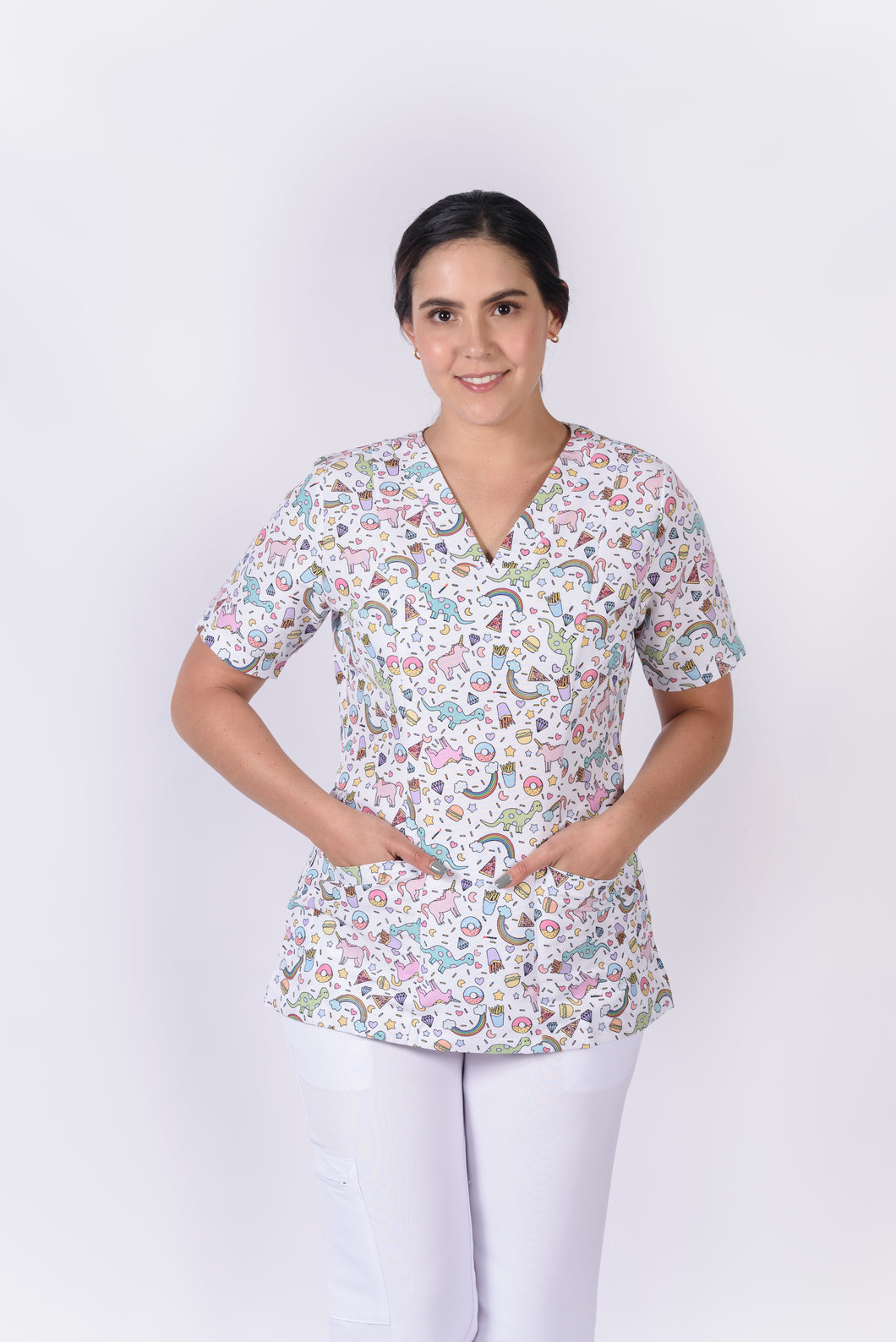 Blusa para Dama Estampada  de Unicornios REF.: BD768AJEU