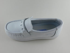 Zapato Blanco para Dama en Cuero REF.: ZA0581
