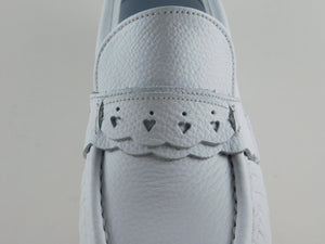 Zapato Blanco para Dama en Cuero REF.: ZA0581