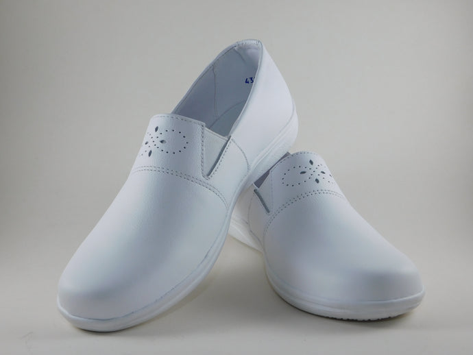 Zapato Blanco para Dama en Cuero REF.: ZA4325