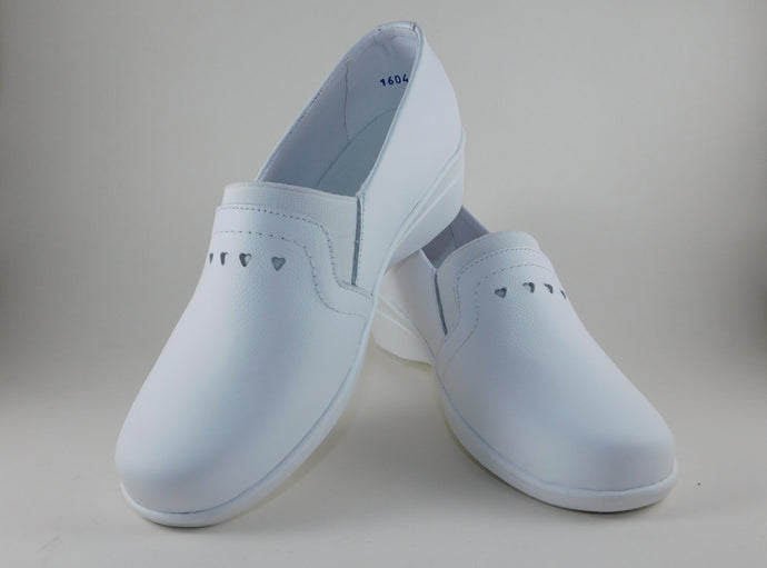 Zapato Blanco para Dama en Cuero REF.: ZA1604