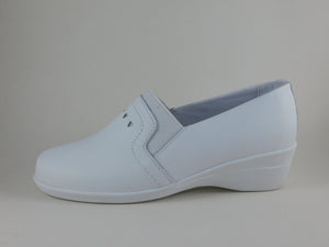 Zapato Blanco para Dama en Cuero REF.: ZA1604