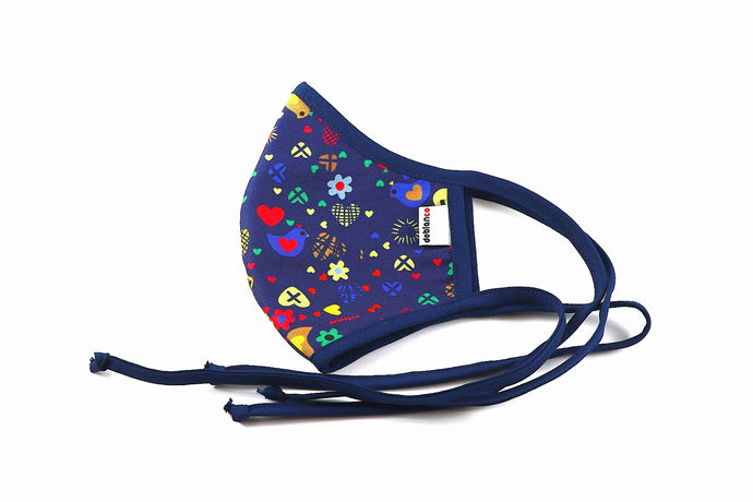 MASCARILLA ANTIFLUIDOS JAPON ESTAMPADO PAJARITOS REF :AM 721 AJEP-AO