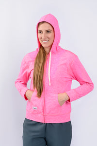Saco Antifluidos Unisexo  Perchado Jaspeado  fucsia con Capota REF: ST223PJF
