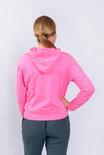 Cargar imagen en el visor de la galería, Saco Antifluidos Unisexo  Perchado Jaspeado  fucsia con Capota REF: ST223PJF