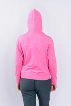 Cargar imagen en el visor de la galería, Saco Antifluidos Unisexo  Perchado Jaspeado  fucsia con Capota REF: ST223PJF