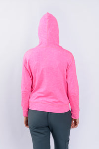 Saco Antifluidos Unisexo  Perchado Jaspeado  fucsia con Capota REF: ST223PJF