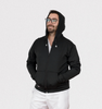 Saco Unisexo Perchado Negro con Capota  REF: ST223PN