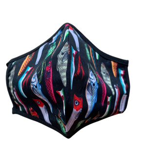 MASCARILLA ANTIFLUIDOS FRANCIA ESTAMPADO DE PESCA REF :AM 722 AFEPV-N