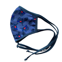 Cargar imagen en el visor de la galería, MASCARILLA ANTIFLUIDOS FRANCIA ESTAMPADO MOTOS REF :AM 722 AFEMG-GO