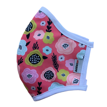 Cargar imagen en el visor de la galería, MASCARILLA ANTIFLUIDOS FRANCIA ESTAMPADO FLORES Y RAMAS REF :AM 722 AFEFR-BL