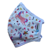 MASCARILLA ANTIFLUIDOS FRANCIA ESTAMPADO UNICORNIOS Y FLORES REF :AM 722 AFEUF-BL