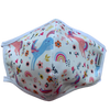 MASCARILLA ANTIFLUIDOS FRANCIA ESTAMPADO UNICORNIOS Y FLORES REF :AM 722 AFEUF-BL