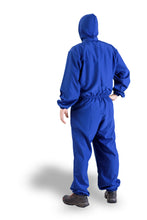Cargar imagen en el visor de la galería, Traje de bioseguridad antifluidos unisex Azul indigo REF.: TB 01 TAI