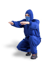 Cargar imagen en el visor de la galería, Traje de bioseguridad antifluidos unisex Azul indigo REF.: TB 01 TAI