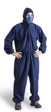 Cargar imagen en el visor de la galería, Traje de bioseguridad antifluidos unisex Azul oscuro REF.: TB 01 TAO - Deblanco S.A.S