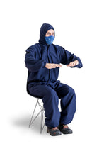 Cargar imagen en el visor de la galería, Traje de bioseguridad antifluidos unisex Azul oscuro REF.: TB 01 TAO - Deblanco S.A.S