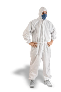 Traje de bioseguridad antifluidos unisex Blanco REF.: TB 01 T