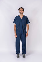 Cargar imagen en el visor de la galería, Pantalón y Blusa Unisexo indigo (tipo Jean Oscuro) REF.: PB326KO